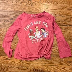 Disney Pink 'Girls Are The Future' Long Sleeve Tee